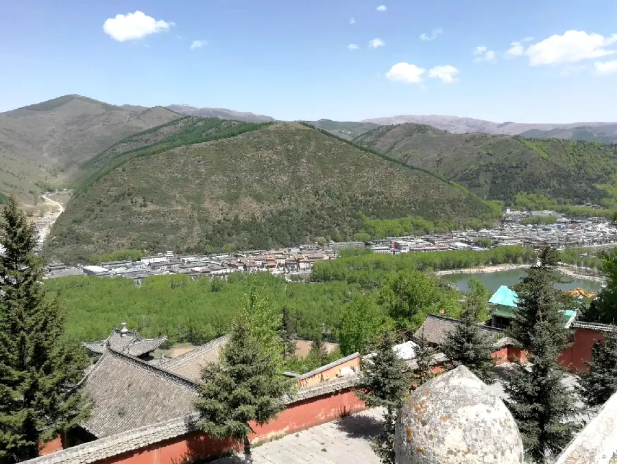 五台山行李寄存与轻装进山示意图