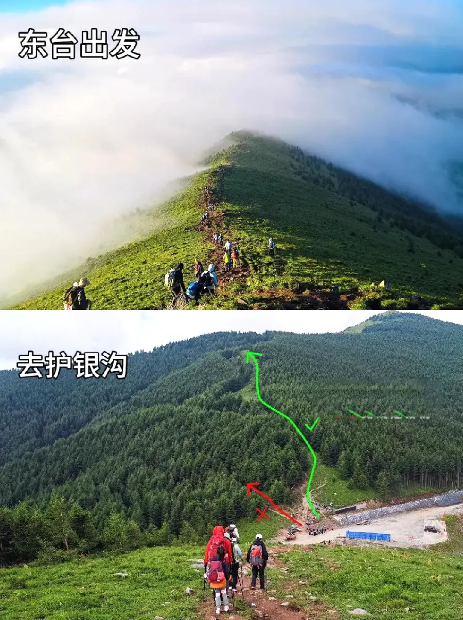 五台山一日半周末版行程示意图